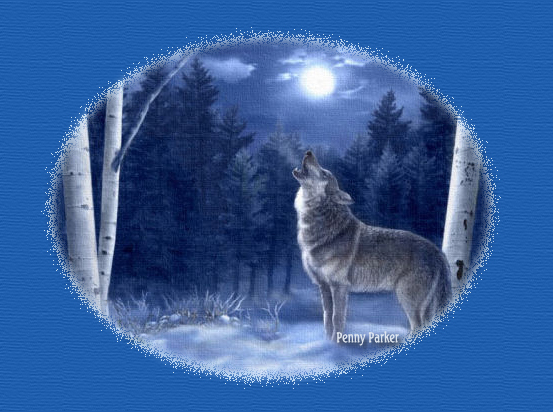 Wolf Howling Art by:  Penny Parker